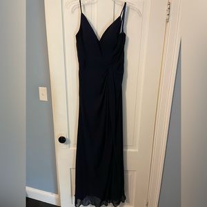 Morilee Madeline Gardner bridesmaid dress in navy blue